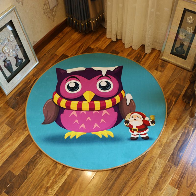 2019 Kawaii Big Eye Animals Bathroom Mat Round Anti Slip Floor Rug