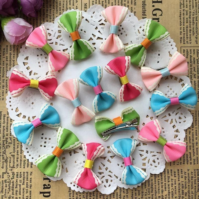 1 4 Cute Colorful Small Bow Kids Baby Girls Hair Clips Hairpins