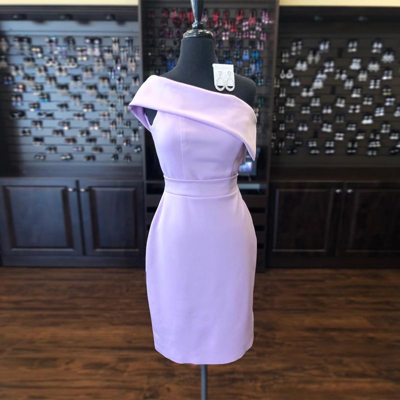 lavender sheath dress