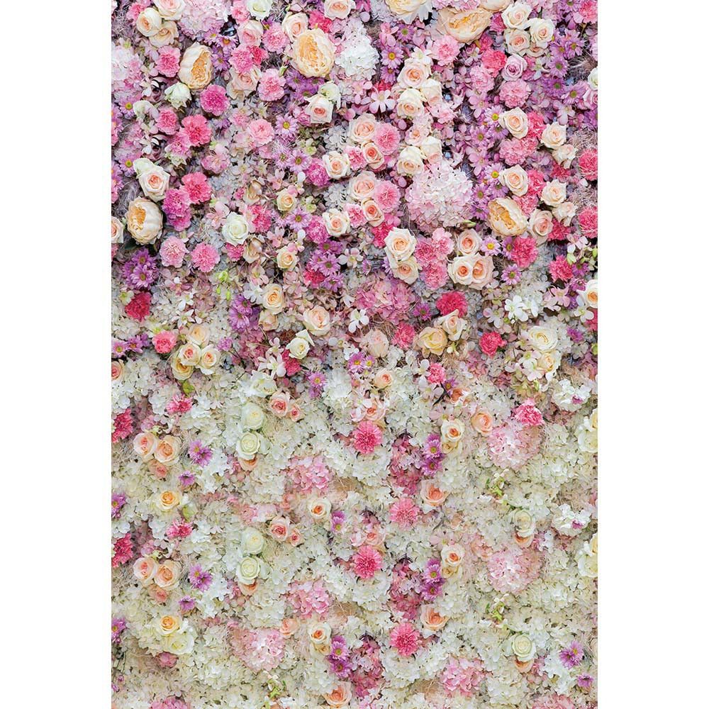 pink cream white flowers wall baby newborn photography backdrops