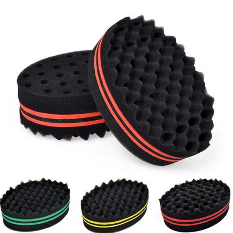Double Sides Magic Twist Hair Brush Sponge Sponge Brush For Natural