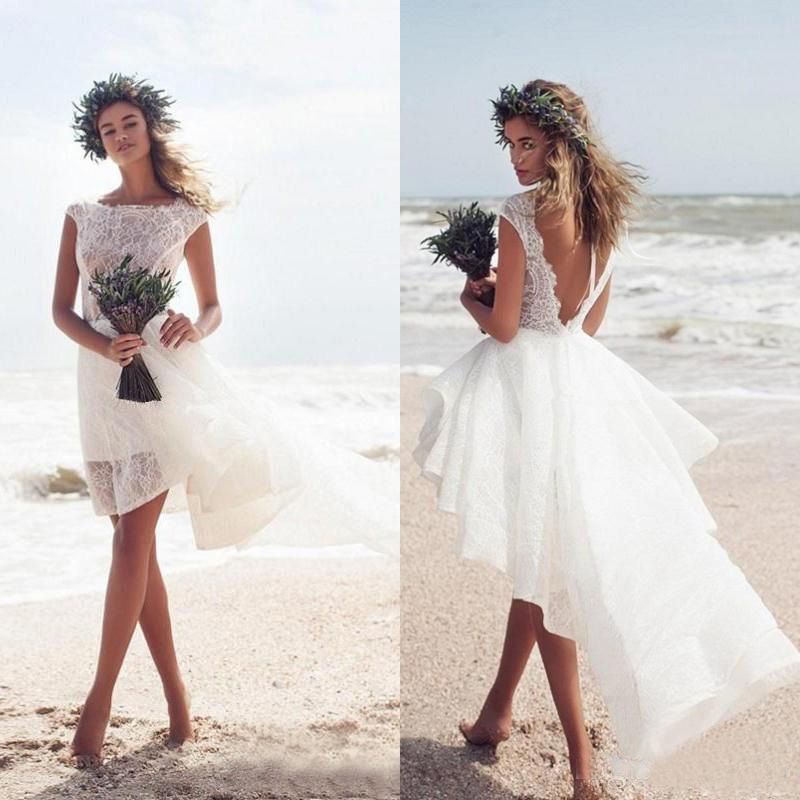 sexy short beach wedding dresses