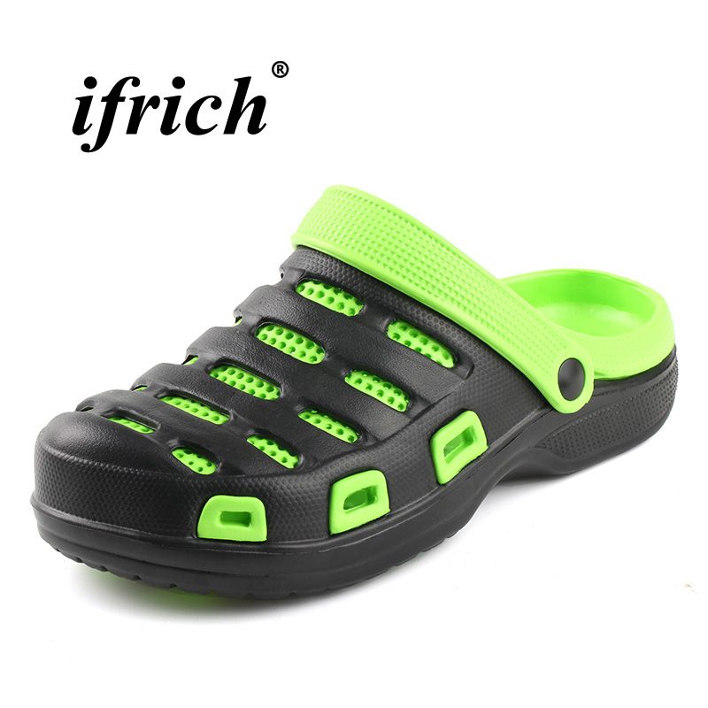 Summer Men Garden Shoes Super Light Beach Sandals For Mens Low Summer Men Garden Shoes Super Light Beach Sandals For Mens Low Casual Outdoor Man Sneakers Eva Shower Slippers Boots Women Black