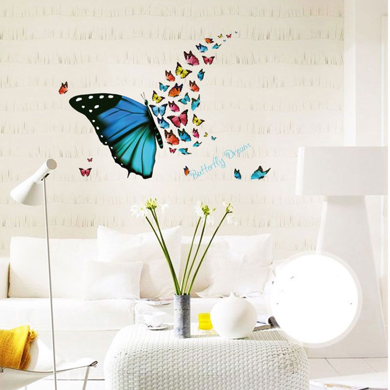 Decorative Wall Stickers 3d Fly Butterfly Rooms Adhesive To Wall Decoration Removable Home Decor Vinyl Wall Sticker Vinyl Wall Stickers From Kity12 2 32 Dhgate Com