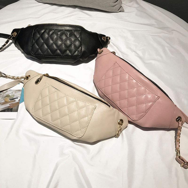 Women Waist Packs Fashion Waist Bag Plaid Fanny Pack Purse Chest Fanny