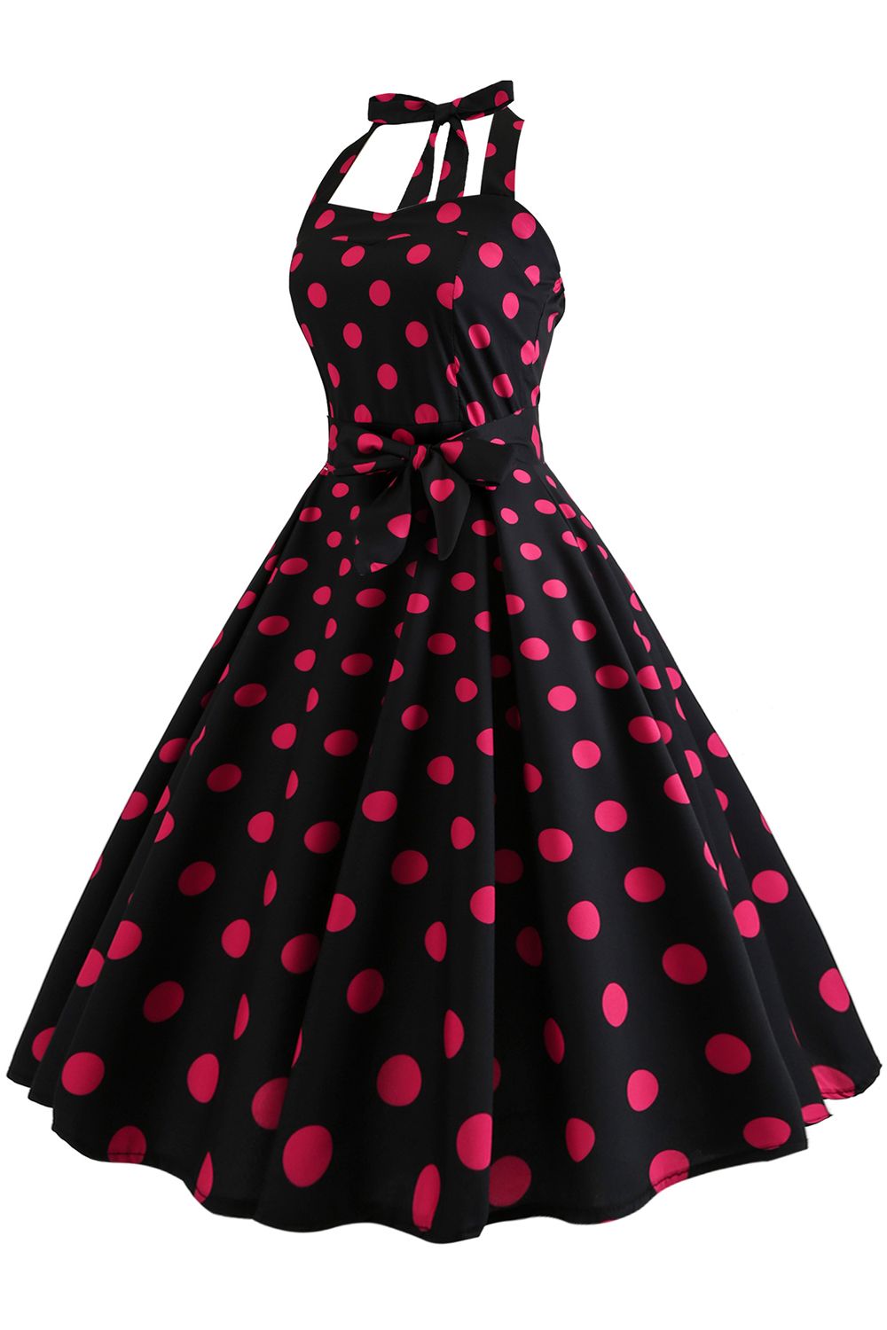 vestido de bolinha vermelho