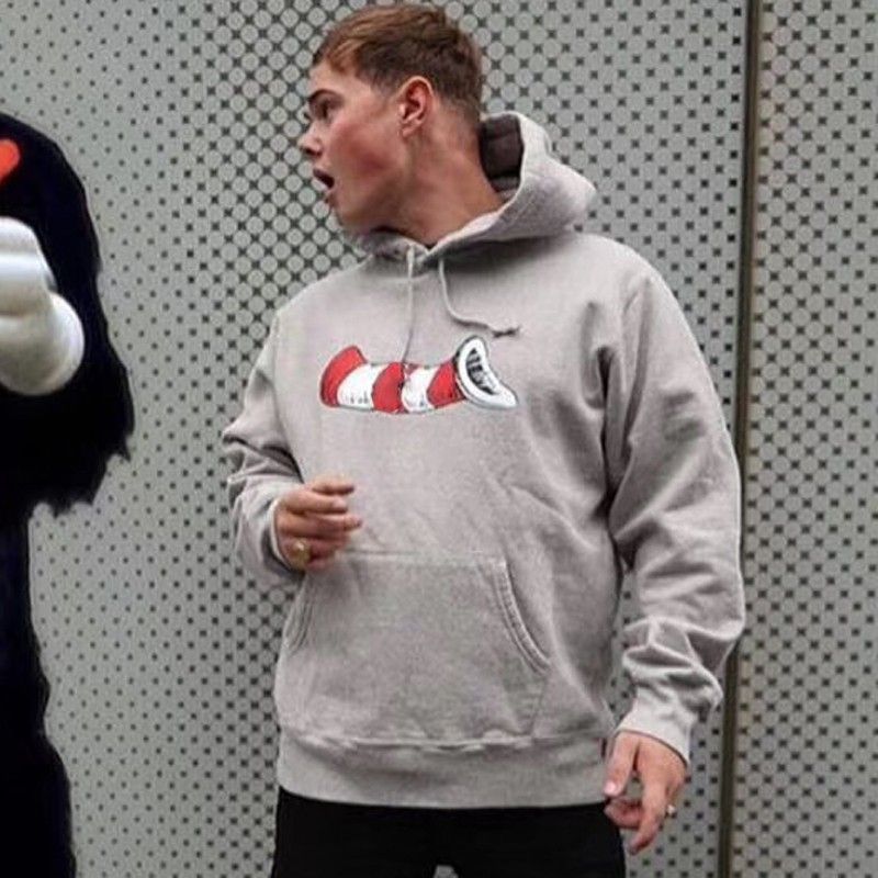 cat in the hat hooded sweatshirt