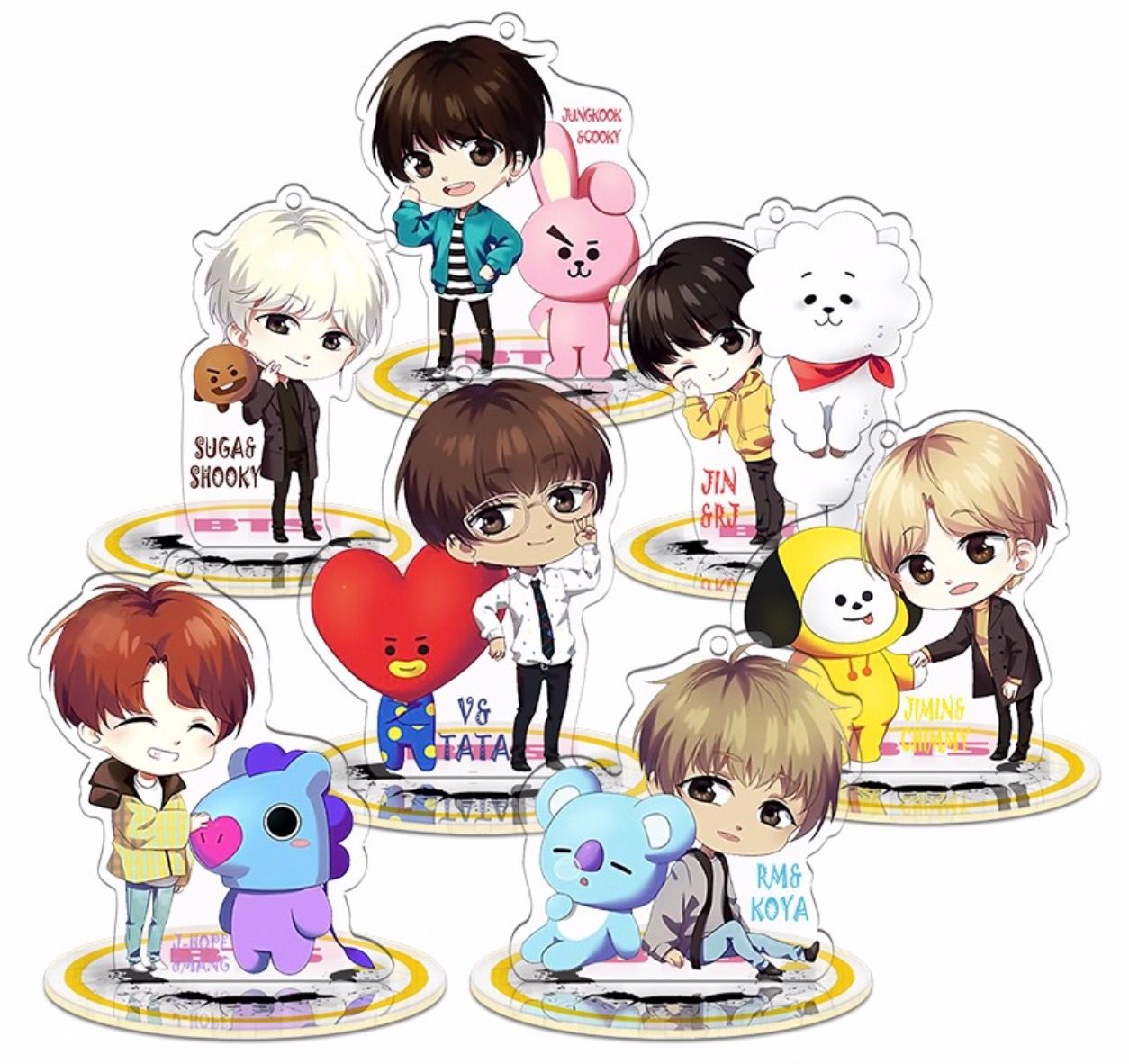 Bt21 And Bts Cartoon  Korean Idol