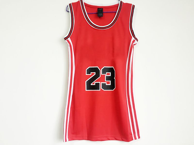 2019 2017 2018 Women 23 Jodan Basketball Dress Skirt Jerseys Lady Blue