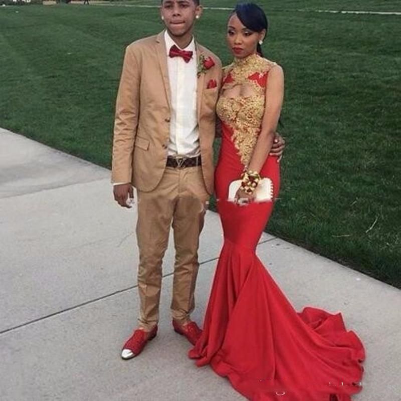 red black and gold prom dresses
