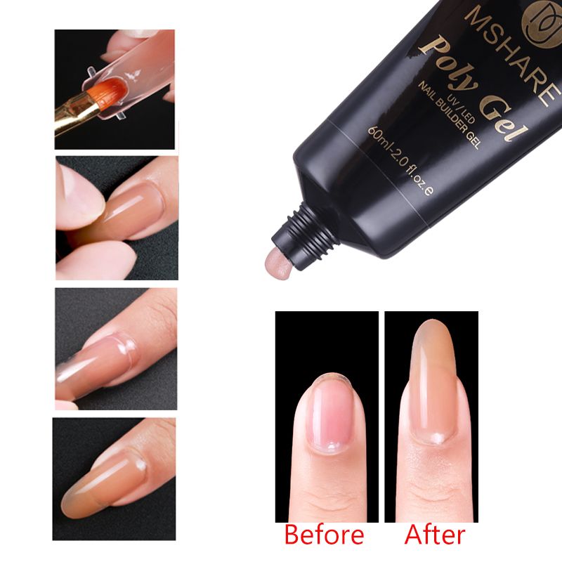 Wholesale Poly Gel Nails Polygel Art Pink White Transparent Clear Uv