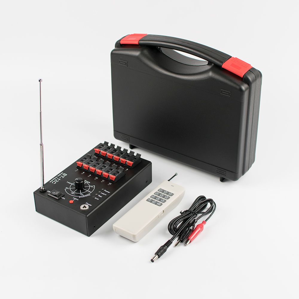 12 Cues Remote Wireless Fireworks Firing System&Pyrotechnic Firingsystem&Sequential Fire&Salvo Fire&Step Fire Igniter/E Match Electronic Detonator Fuse ...
