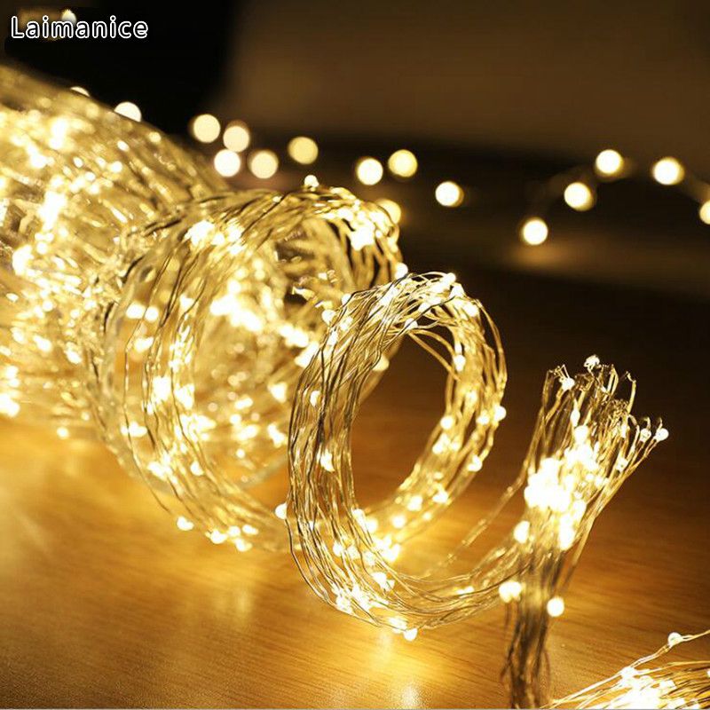 Led String Light 12v 10x2m 200leds Silver Wire Flexible Led String Light 12v 10x2m 200leds Silver Wire Flexible Strip Dc5 5x2 1mm Outdoor Wedding Holiday Decoration Garden Ch Lights