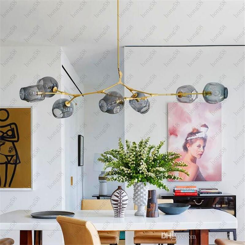 New Lindsey Adelman Globe Branching Bubble Chandelier Glass New Lindsey Adelman Globe Branching Bubble Chandelier Glass Suspension Hanging Pendant Light Lamp 1 5 7 8 Heads For