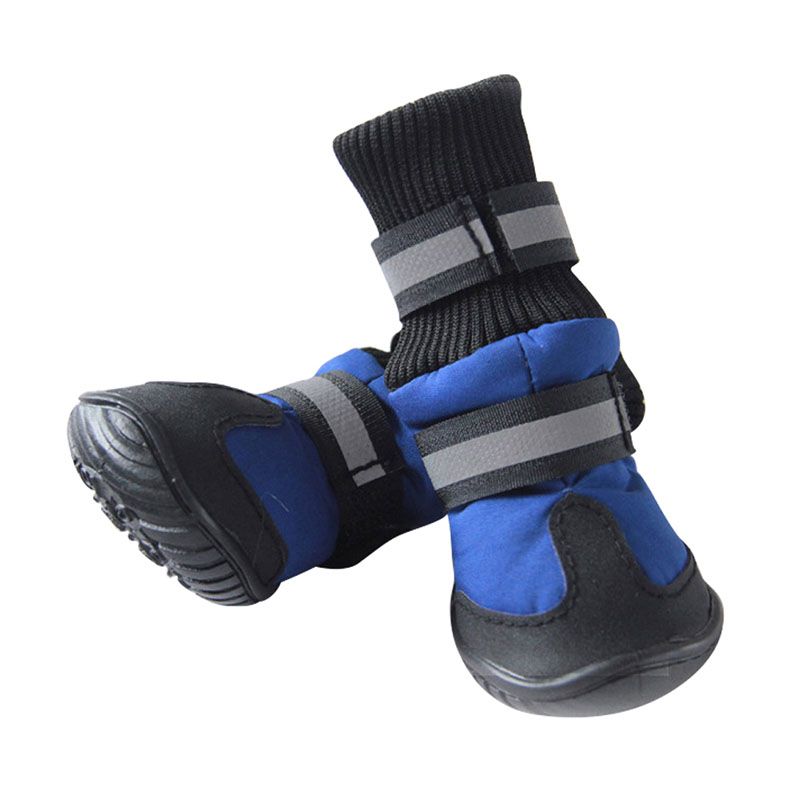 PCS Scarpe da Cane a Vita Alta Golden Retriever Samos Husky Impermeabile Antiscivolo Antiscivolo Piedi per Cani Invernali Grandi Cani da Cani Scarpe da Pet Seupeak Stivali per Cani 4