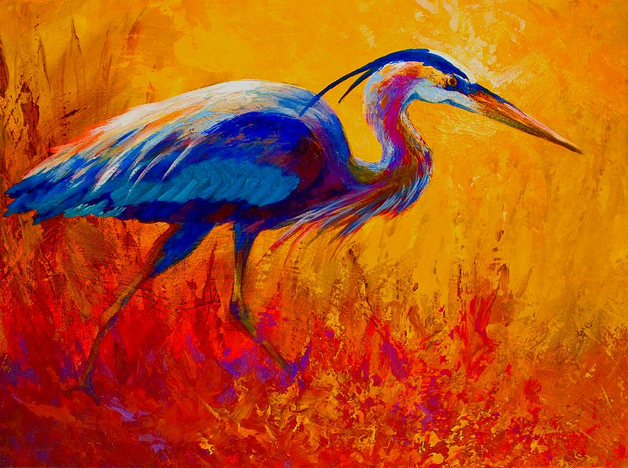 2019 Artwork Blue Heron Unframed Modern Canvas Wall Art For Home And 2019 Artwork Blue Heron Unframed Modern Canvas Wall Art For Home And Office Decoration Oil Painting Animal Painatings Frame
