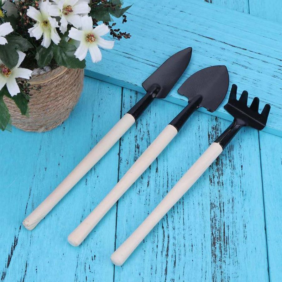 Mini Spade Shovel Harrow Set Gardening Tools Potted Plants Mini Spade Shovel Harrow Set Gardening Tools Potted Plants