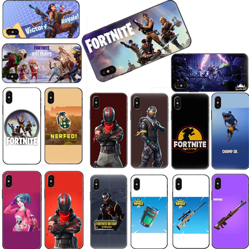 Battle Royale Fortnite Phone Case Soft Tpu Black Cover For Iphone X - battle royale fortnite phone case soft tpu black cover for iphone x 6 6s 7 8 plus for samsung huawei p20 leather cell phone cases phones cases from