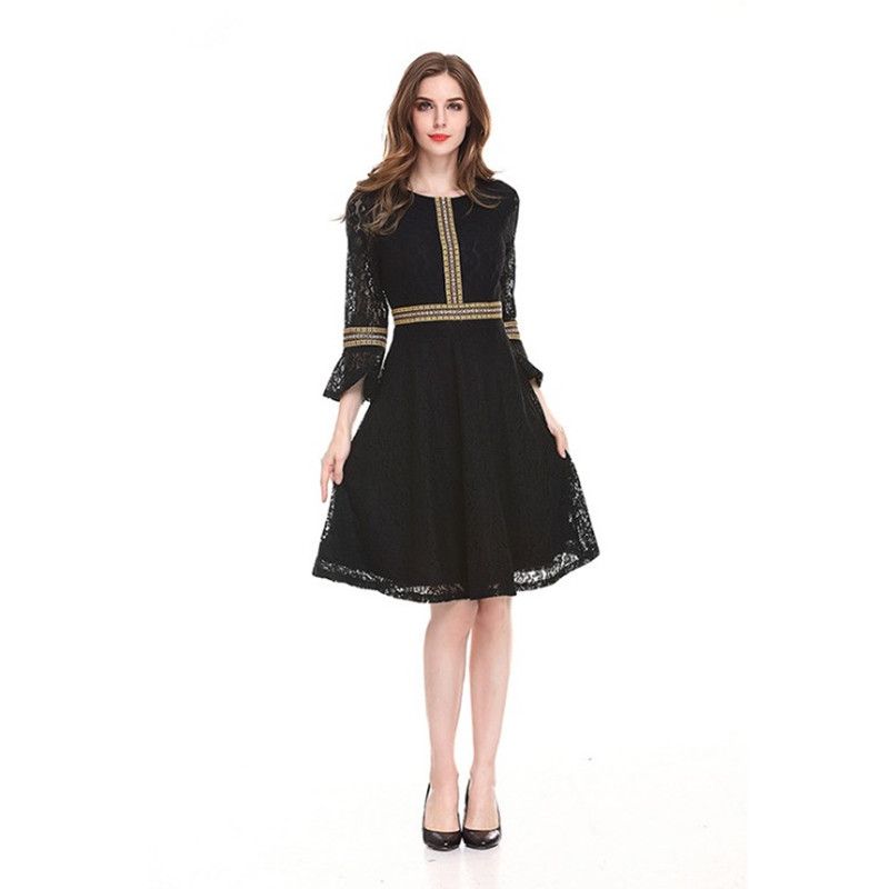 3/4 Length Lace Dress