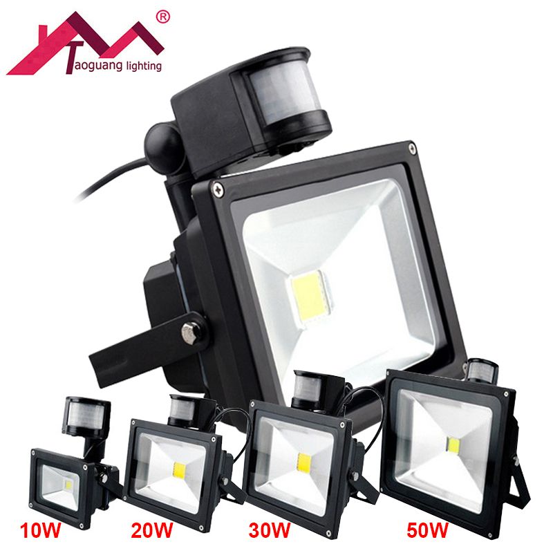 Led 10w 20w 30w 50w Outdoor Floodlight Security With Motion Sensor Led 10w 20w 30w 50w Outdoor Floodlight Security With Motion Sensor Waterproof Wall Washer Spotlight Garden Lamp Flood Light Exterior Lights