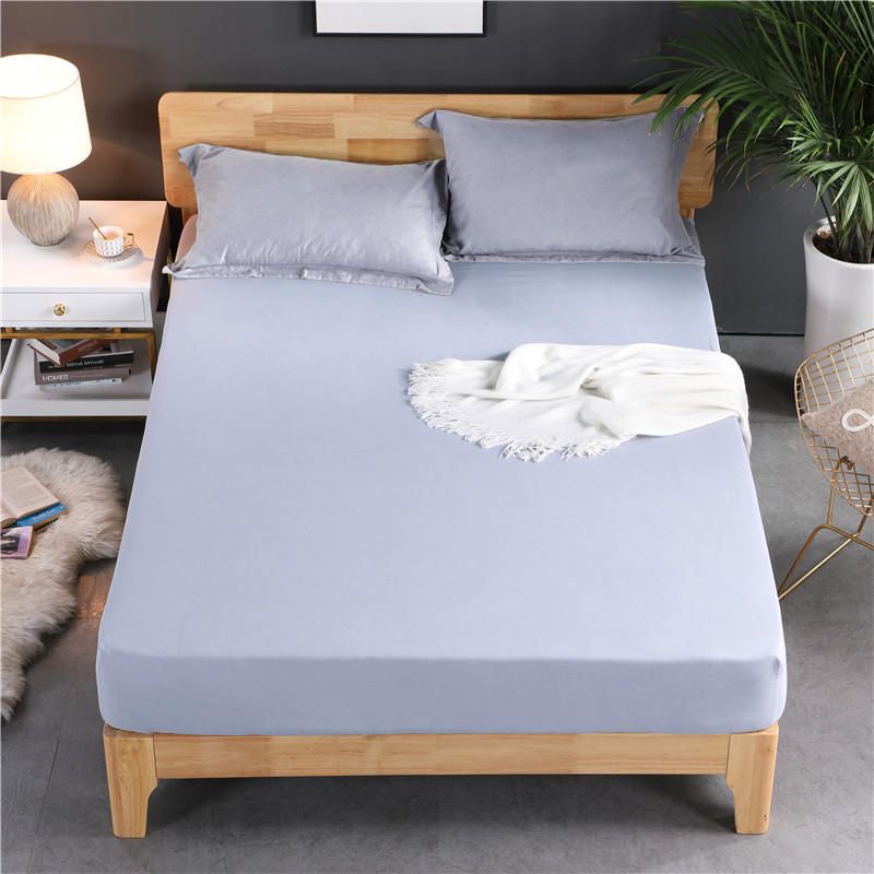 2019 Quality Mattress Cover Twin Full Queen Size Bed Fitted Sheet 2019 Quality Mattress Cover Twin Full Queen Size Bed Fitted Sheet Solid Color Sabanas Sheets High 30cm From Icelly 32 64 Dhgate Com