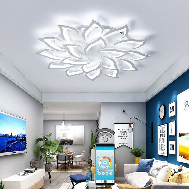 New Flower Indoor Lighting Modern Led Ceiling Lights For Living Room Bedroom Lamp Lamparas De Techo Abajur Fixtures