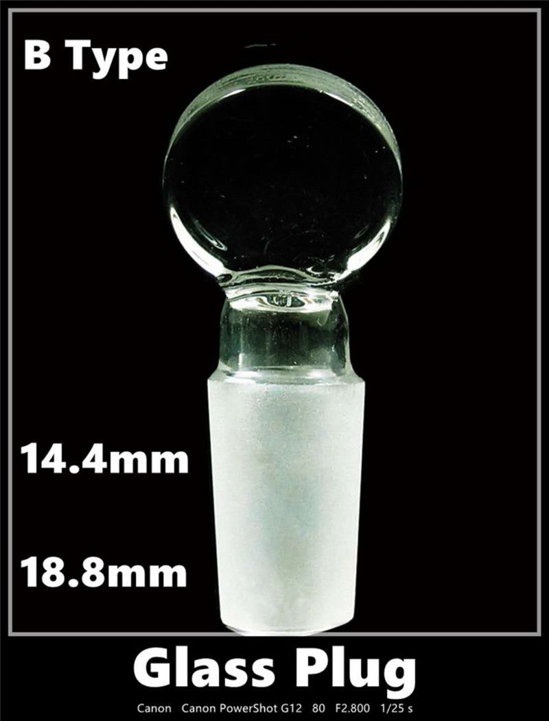 2020 14mm 18mm Glass Plugs Used For Glass Bong Male Joint Glassware
