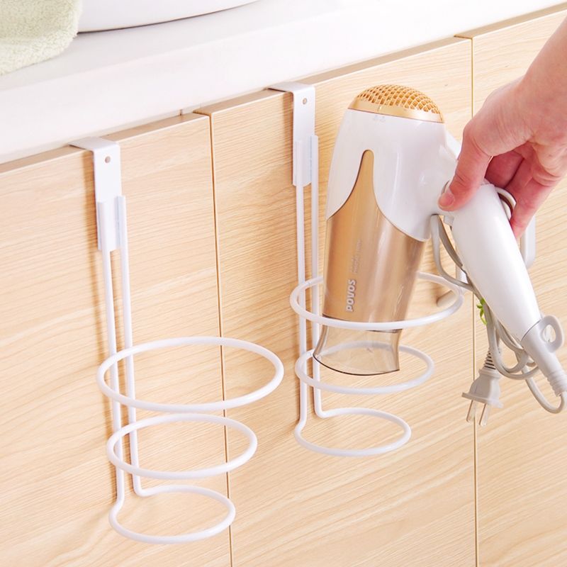 New Cupboard Door Back Hair Dryer Holder Hanger Organizer Door