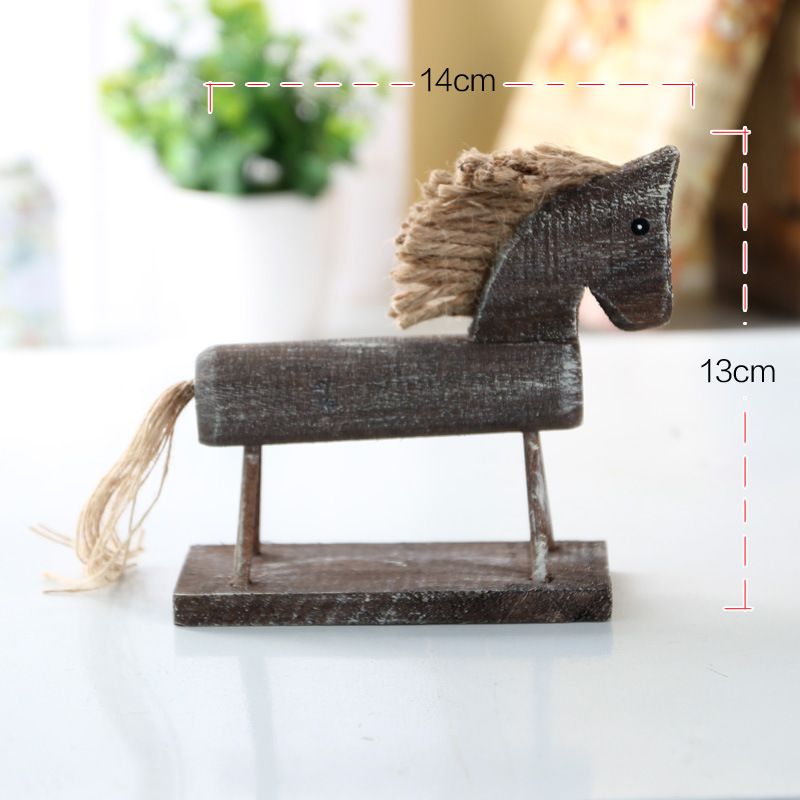 Wooden Horse Home Decor Crafts Figurines Ornaments Living Room Wooden Horse Home Decor Crafts Figurines Ornaments Living Room Decorative Animal Carvings Wedding Decoration Wood Funny Weird Gifts Xmas