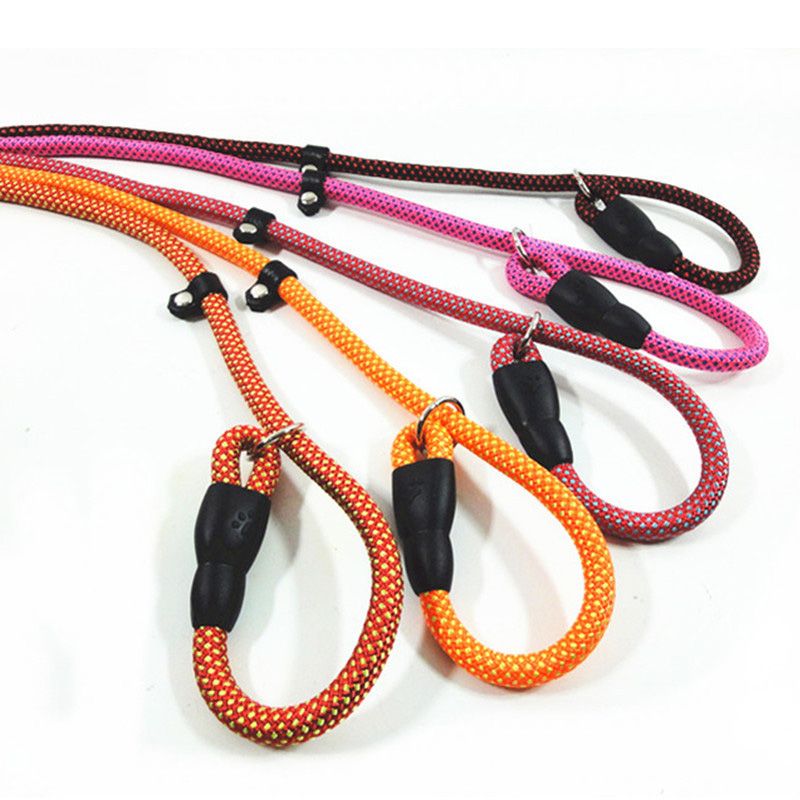2019 Dog Slip Leashes Durable Braided Nylon Rope 140CM Training Leash