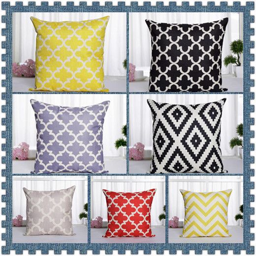40 Styles Vintage Grey Geometric Pattern Decorative Pillow Cover Amazing Geometric Pattern Decorative Pillows 40 Styles Vintage Grey Geometric Pattern Decorative Pillow Cover Amazing Geometric Pattern Decorative Pillows