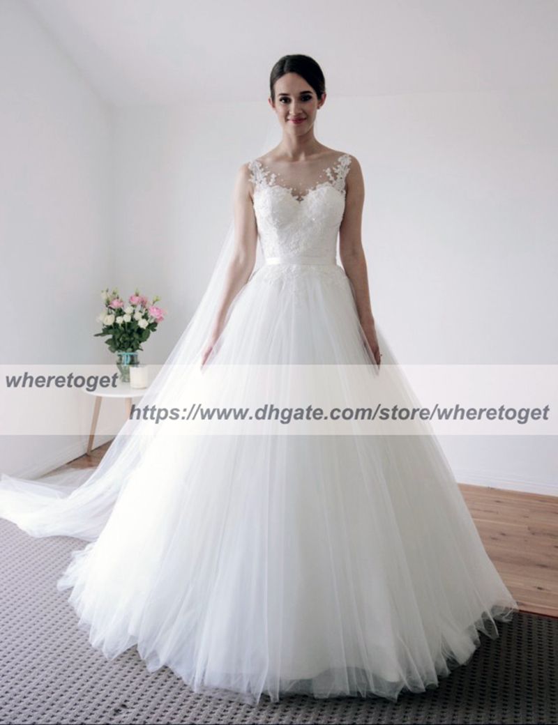 vintage tulle wedding dress