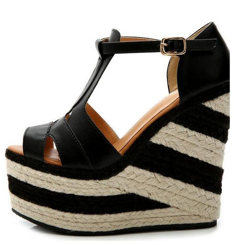 sandalias cunha 2018