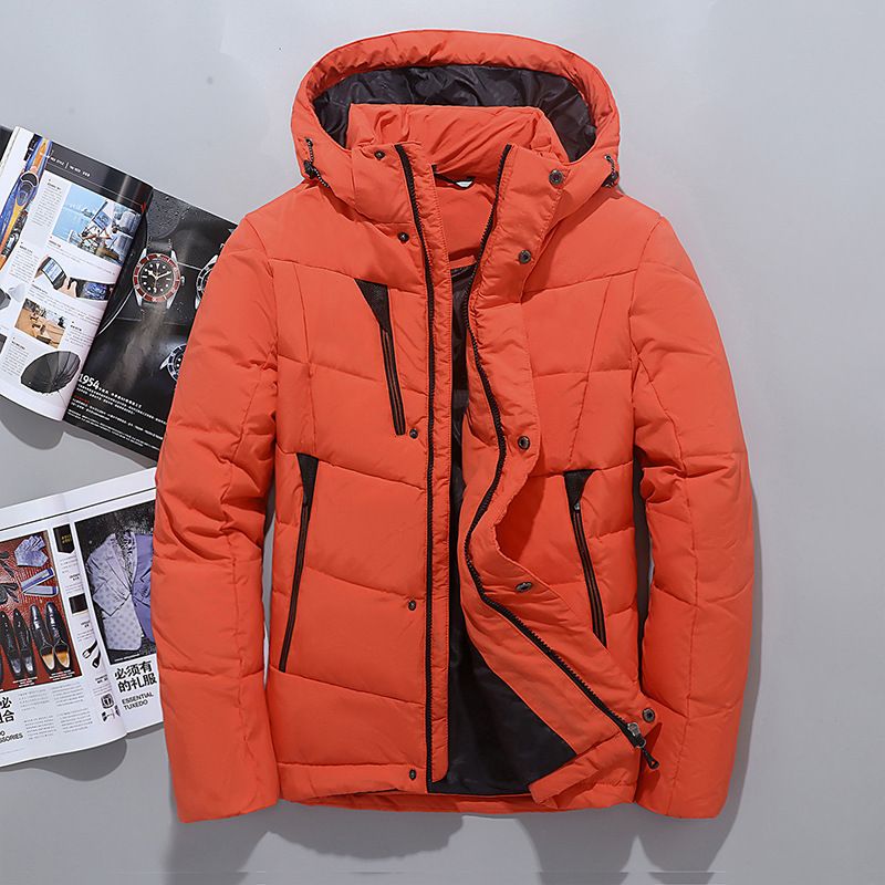Hommes Chaud Neige Duck Down jacket ski hiver épais à capuche Gilet Manteau Parka