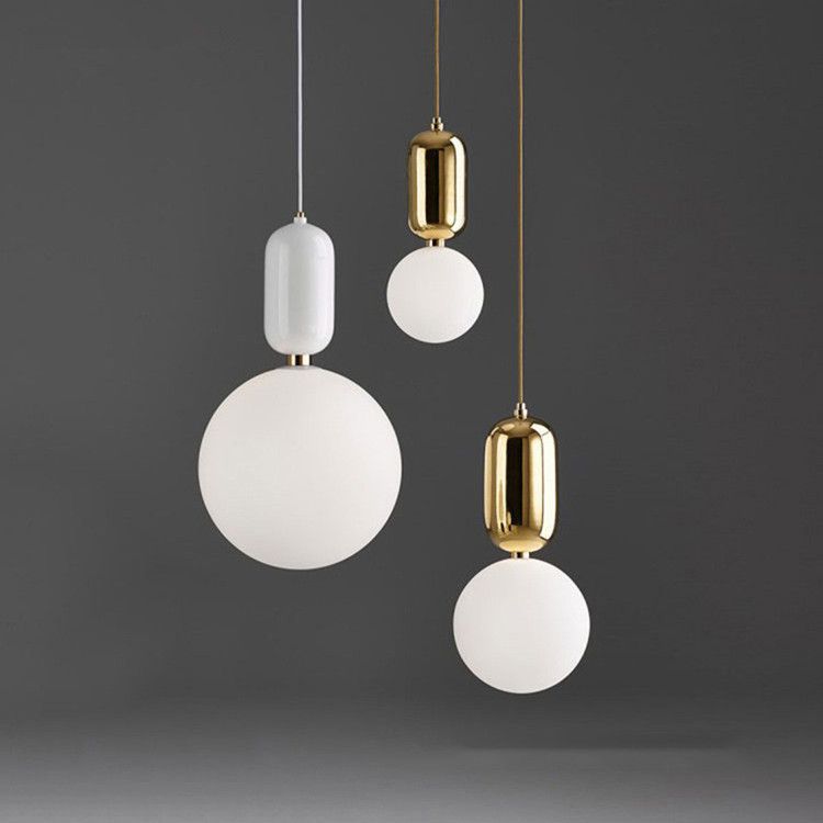 Modern Hanging Light Ball Pendant Light Nordic Dinning Room Lamp Bar