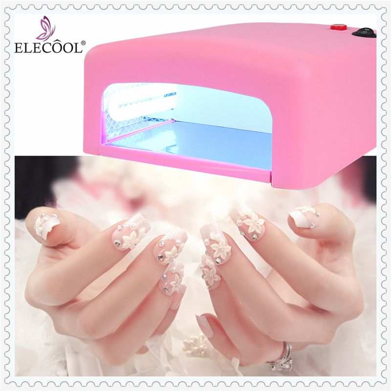 2019 Elecool 36w Pink Eu Plug Uv Gel Nail Polish Dryer Lamp Led