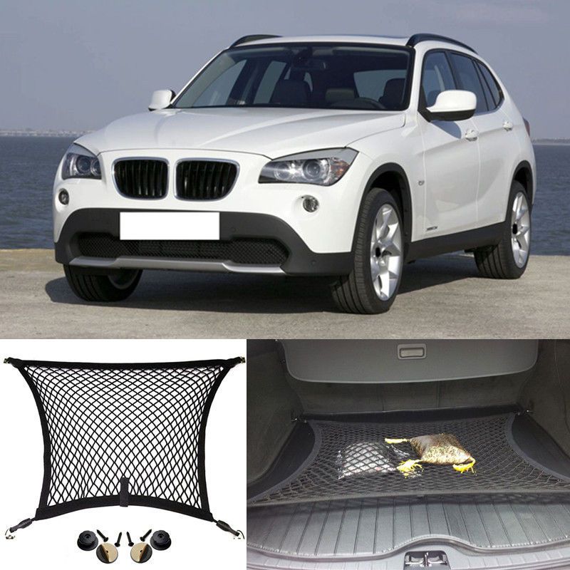 1x For BMW X1 Car Vehicle Black Rear Trunk Cargo Baggage Organizer