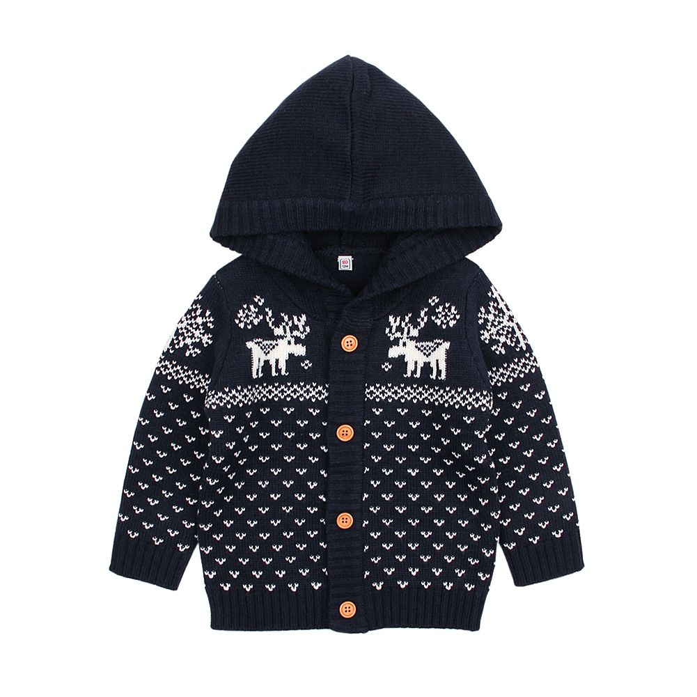 baby sweaters girls boys knit christmas reindeer crochet autumn