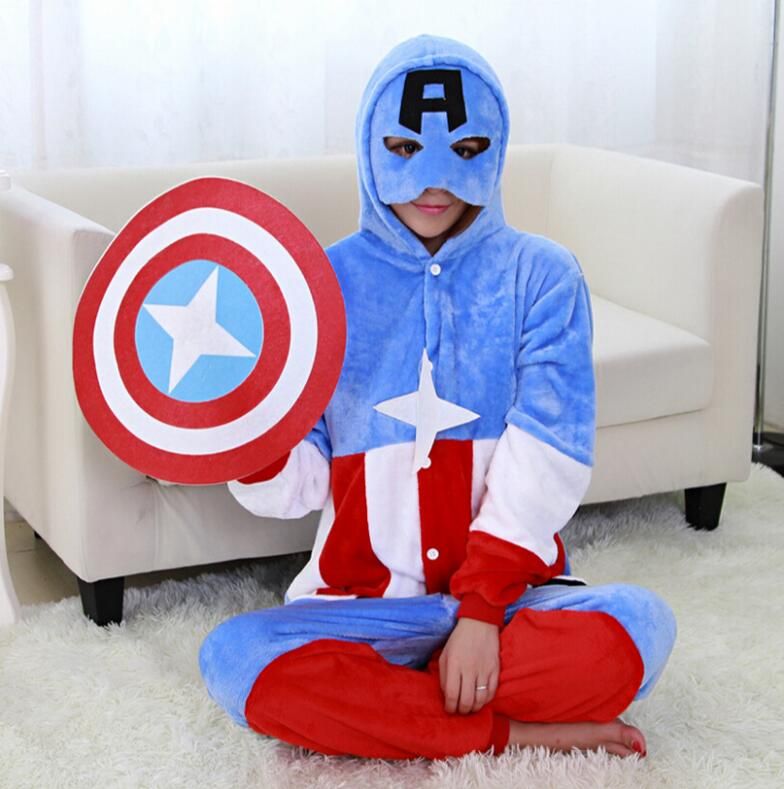 Marvel Pijama Entera Para Niños Captain America lagear.com.ar