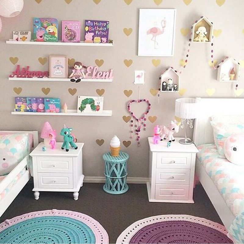baby nursery little heart wall stickers gold heart wall decal
