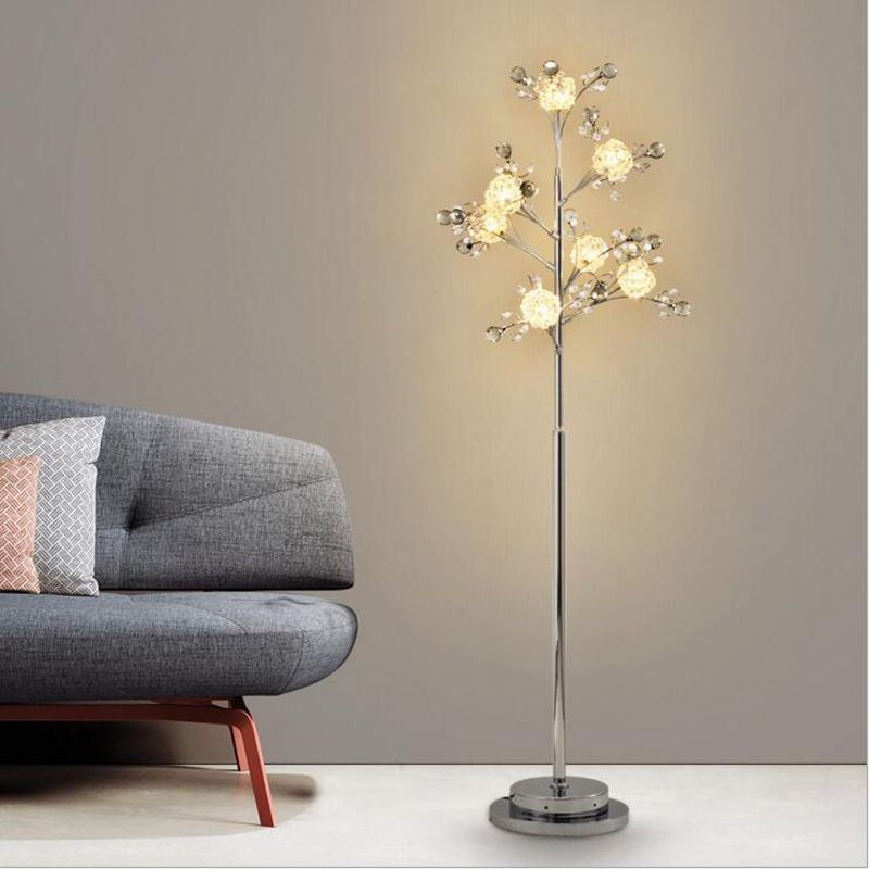 2018 Creative Bedroom Tree Branches Crystal Lamp Stand Lamps 2018 Creative Bedroom Tree Branches Crystal Lamp Stand Lamps European Living Room Led Floor Nordic Vertical Table Fixture From Sebastiani