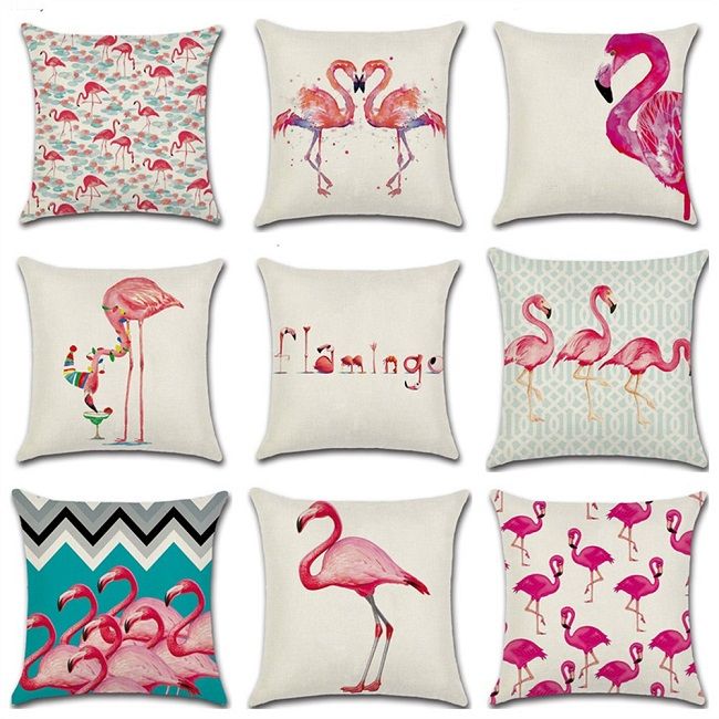 New Pillow Case 9 Stylespillow Cover Hot Pink Watercolor Flamingo New Pillow Case 9 Stylespillow Cover Hot Pink Watercolor Flamingo Comfort Custom Linen Pillowcase Car Waist Cushion Red Patio Chair Cushions Wicker