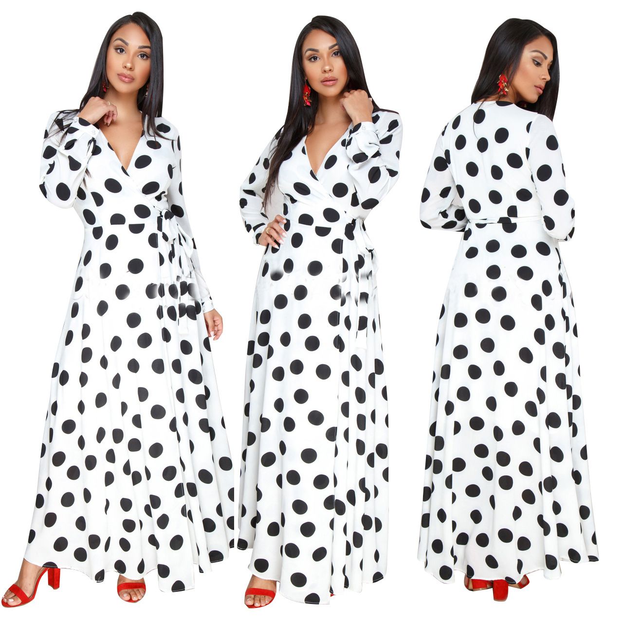 Polka Dot Prom Dress