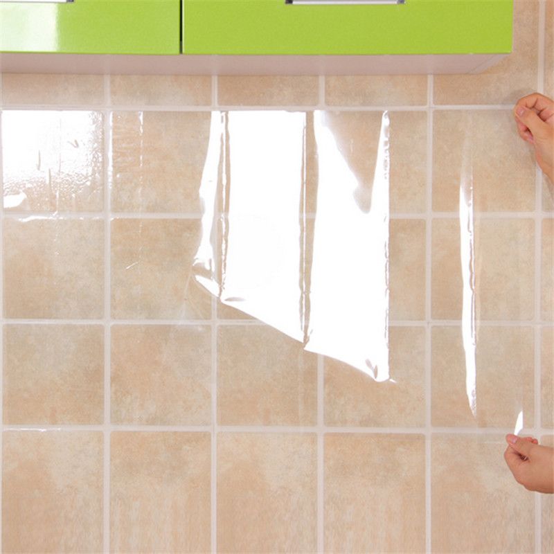 transparent kitchen oil proof wall sticker waterproof home kitchen