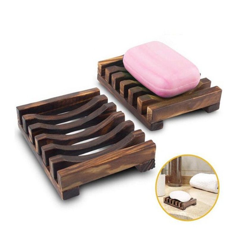 2020 Handmade Natural Vintage Wooden Soap Plate Tray Holder Wood Soap