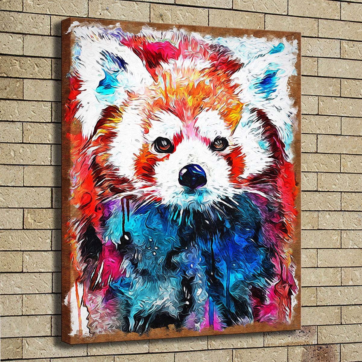 2018 Hd Print Poster Oil Painting Wall Art Color Red 2018 Hd Print Poster Oil Painting Wall Art Color Red Panda Giclee Wildlife Animal Picture On Canvas Ilration Home Decor From