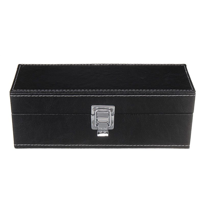 Pu Leather Coin Storage Box Case Coins Collection Organizer Security Pu Leather Coin Storage Box Case Coins Collection Organizer Security Display Holder Container Boxes 23x8x8cm Black Bins