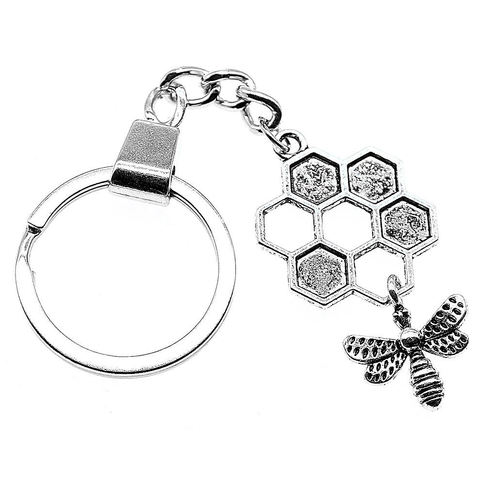 2020 Key Chain Women Key Rings For Car Keychains With Charms Honey Bee