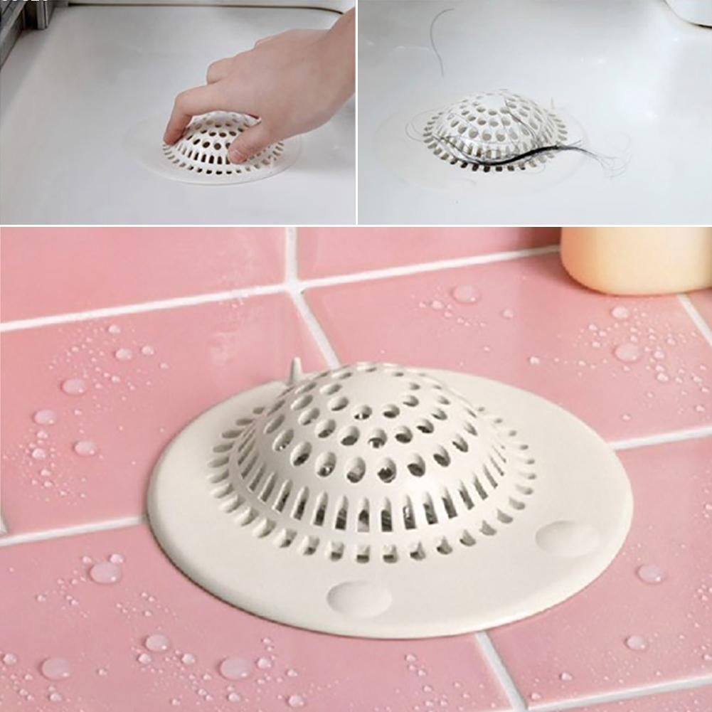 Bathroom Shower Drain Hair Catcher Stopper Kitchen Bathtub Floor Sink Strainer Filter Cover Rubber Trap Outfall Plug Net Drain