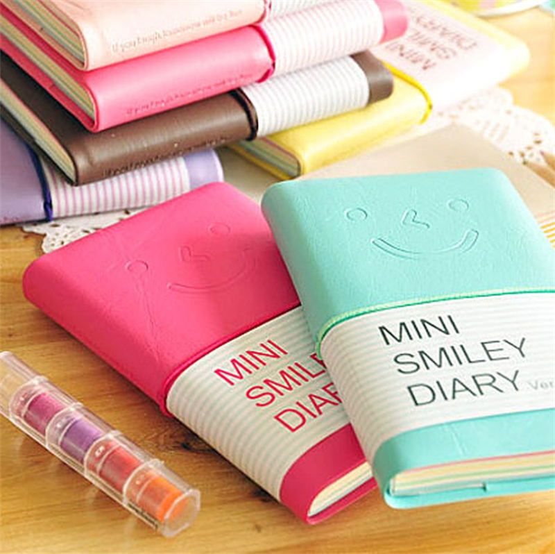 2020 Wholesale Candy Colors Notepads Fashion Cute Charming Mini Smiley